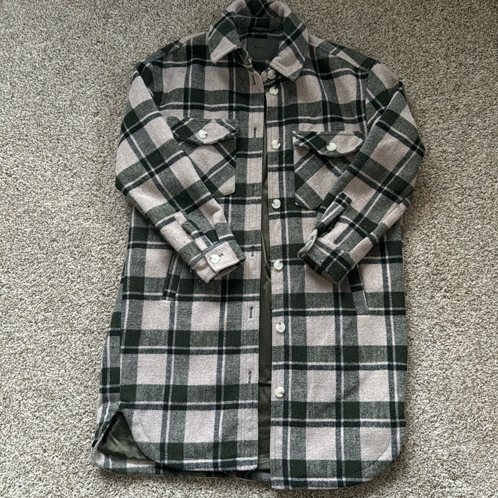 Great condition Blank NYC long shacket, size medium